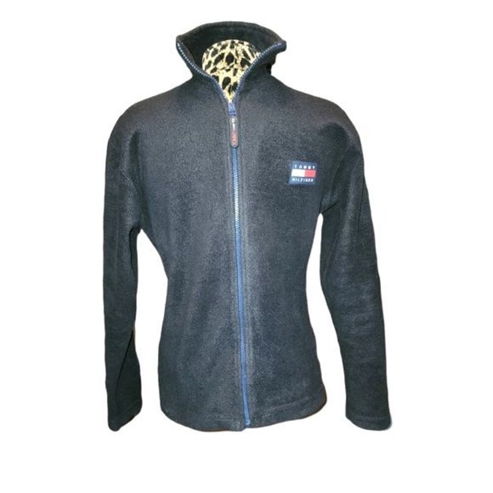 Tommy Hilfiger‎ Black Fleece Long Sleeve Full Zip Jacket Size XL.
